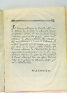 Mémoires adressés à l’Hôtel-de-Ville de Marseille, le 10 février, les 3 et 6 mars 1781.. MALOUET (Pierre Victor, Baron).