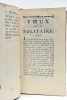 Vœux d’un Solitaire, pour servir de suite aux Etudes de la Nature.. SAINT-PIERRE (Jacques Henri Bernardin de).