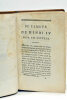 De l’Amour de Henri IV pour les Lettres.. BRIZARD (Gabriel).