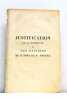 Justification de la conduite et des opinions de M. Bory de St. Vincent.. BORY DE SAINT-VINCENT.