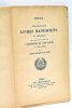 Notice des Principaux Livres Manuscrits et Imprimés qui ont fait partie de l'Exposition de l’Art Ancien au Trocadéro.. RUBLE (Baron Alphonse de).