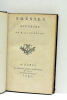 Poésies Diverses.. (POESIE) BONNARD (M. de).