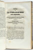 Essai sur la philosophie des sciences ou Exposition analytique d'une classification nouvelle de toutes les connaissances humaines.. AMPERE ...