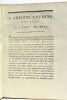 Dissertation Médicale sur l'usage, l'abus et la manière d'agir des Emétiques.. LAURENS (Pierre).