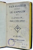 Letrres de M.*** à une seule personne, touchant les Lettres de M.*** à différentes personnes, sur les Finances, les Subsistances, les Corvées, la ...