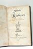 Essais poétiques. Paris, chez Gaultier-Laguionie, 1823. RELIÉ AVEC (à la suite): 2). CÉRÉ-BARBÉ (Hortense de). Poésies religieuses dédiées au Roi. ...