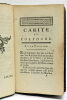 Les amours de Carite et Polydore, roman traduit du grec.. [ BARTHÉLÉMY (Jean-Jacques) ].