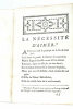 La Nécessité d'Aimer. Poème qui a concouru pour le Prix de l'Académie Françoise en 1764.. (POESIE) [ GAILLARD (Gabriel-Henri) ].