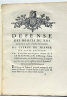 Défense des Droits du Roi contre les prétentions du Clergé de France, sur cette question: Les Ecclésiastiques doivent-ils à Sa Majesté, la Foi et ...