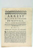 ARREST DE LA COUR DE PARLEMENT DE PROVENCE, Tenant la Chambre des Eaux et Forêts, Portant Réglement pour la Coupe et l'Exploitation des Bois de Pins. ...