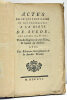 ACTES de ce qui s'est passé de plus remarquable à la Diéte de Suède; des Années 1755 et 1756; Tirés des Regîtres de cette Diéte, et traduit du ...