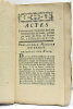 ACTES de ce qui s'est passé de plus remarquable à la Diéte de Suède; des Années 1755 et 1756; Tirés des Regîtres de cette Diéte, et traduit du ...