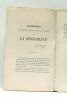 Recherches Expérimentales et Cliniques sur la Sensibilité.. RICHET (Charles).