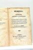 Mémoires, ou Recherches Anatomico-Pathologiques sur le Ramollissement avec Amincissement et sur la Destruction de la Membrane muqueuse de l'Estomac. - ...