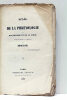 De la Phrénologie du Magnétisme de la Folie. Ouvrage dédié à la mémoire de Broussais.. AZAIS (Pierre-Hyacinthe).