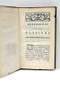 Dissertations sur les Passions sur la Tragedie sur la Regle du Gout. Traduit de l'Anglois.. HUME (David).