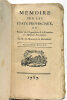 Mémoire sur les Etats Provinciaux, ou Précis sur l'Organisation et la Formation des Assemblées Provinciales.. MIRABEAU (Victor Riquetti, marquis de).