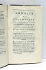 1). ANNALES de Statistiques. Statistique Bassin de la Garonne. Recherches sur le Sorèzois. de J.A. Clos. 2). Annales de Statistiques Française et ...