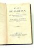 1). ELOGE de Florian, prononcé à la Séance Publique de l'Institut du 10 septembre 1812. Par Charles Lacretelle, membre de la deuxième classe de ...