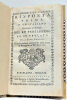 RISPOSTA PRIMA d'un Italiano Dimorante al Servizio del re fedelissimo ad un prelato della Curia Romana, Circa le presenti controversie della Corte di ...