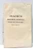 Fragmens d'Hygiène Générale pour les Maladies Chroniques.. OCHIER (Louis).