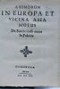 Animorum in Europa et Vicina Asia motus de Suecici belli motu in Polonia.. [ FRISCHMANN (Johann) ].