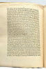 ARREST DU CONSEIL D'ETAT PRIVE DU ROY, qui renouvelle les défenses portées par les précédents Arrêts et Règlemens, à tous Imprimeurs de Paris, et ...