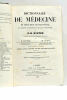 Dictionnaire de Médecine, de Chirurgie, de Pharmacie, des Sciences accessoires et de l'art vétérinaire. Dixième édition entièrement refondue. ouvrage ...