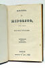 Historia de Hipólito, conde de Duglas. Tomo I. Madrid, Imprenta de Boix, 1838. RELIÉ AVEC : 2). Historia de Hipólito, conde de Duglas. Tomo II. ...