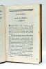 Historia de Hipólito, conde de Duglas. Tomo I. Madrid, Imprenta de Boix, 1838. RELIÉ AVEC : 2). Historia de Hipólito, conde de Duglas. Tomo II. ...