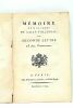 Mémoire de M. Le Comte de Lally-Tollendal ou Seconde Lettre à ses Commettans.. LALLY-TOLLENDAL