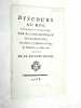 Discours au Roi, prononcé à Versailles, par M. l'Archevêque de Narbonne, à la clôture de l'Assemblée du Clergé, le dimanche 27 juillet 1788. Suivi de ...