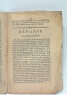 Lettre au Peuple françois.. CAPET (Charles Philippe, comte d'Artois).