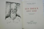 FRANCE (Anatole) Les dieux ont soif Paris, Calmann Lévy - Imprimerie nationale André sauret éditeur, 1950; in-8°, 312 pp., belle reliure demi-chagrin ...