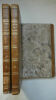 ANCELOT Jacques Francois L'homme du monde Paris, Ambroise Dupont 1827, soit 3 volumes, manque le tome second, in 12, reliure demi-cuir, deux coiffes ...