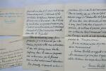 Maurice HERBETTE belles cartes & lettre autographes manuscrites. Maurice HERBETTE