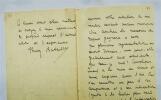  belle & longue lettre autographe signée. Henry Bataille