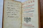 BOILEAU DESPRÉAUX, Nicolas OEUVRES DE NICOLAS BOILEAU DESPRÉAUX. Avec des éclaircissemens historiques, donnez par lui-même. Nouvelle édition. et ...