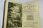 THEOCRITE / [LONGEPIERRE (Hilaire-Bernard, baron de)] Les Idylles de Théocrite, traduites du grec en Vers françois. Avec des remarques. Paris, Pierre ...