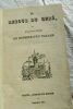 Le retour du curé ou quelques scènes Monsieur Liardin des Ormes Nantes, imprimerie Merson, 1837, in 16, reliure plein cuir (usures en coins et en ...