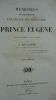 A. DU CASSE Memoires et correspondance politique et militaire du prince Eugène. Paris, Albin Michel, 1858, reliure demi-cuir, in 8, XV & 484 pp., tome ...