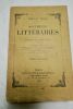 ZOLA (Emile) Documents littéraires Etudes et Portraits - Chateaubriand - Victor Hugo - A. de Musset - Th. Gautier - Les poètes contemporains - George ...