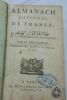 Almanach National de France, An VIe de la République. Testu, Paris, 1797-98, in 8°, reliure demi-cuir, pièce de titre, (frottée, mors fendus), 16 ff. ...