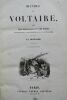 VOLTAIRE La Henriade, Nouvelle édition Pourrat Freres. Paris 1840 in-8°, 536 pp., belle reliure, usures en coins, tranches marbrées. VOLTAIRE La ...