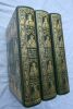 "BOCCACE Le Décaméron Paris, Jean de Bonnot, 1977. 3 volumes fort in 8°, belle reliure plein cuir, plats ornés en encadrement de 12 figurines avec le ...