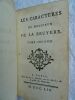 Les CARACTÈRES de MONSIEUR de LA BRUYÈRE David éditeur, 1759, in 16, reliure plein cuir, tranches brique, (dos abimé, coins émoussés), 442 pp. Tome ...