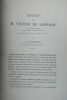 HEINRICH (G.-A.) Notice sur M. Victor de Laprade. Lyon, Association Typographique, 1884, grand in 8° broché, 114 pp., couverture abimée, dos grignoté. ...