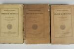 Toustain de Billy (René) Histoire ecclésiastique du Diocèse de Coutances Rouen, Ch. Meterie, 1874-1886, in-8 broché, 398 & 396 pp., XXXV & 448 pp., ...