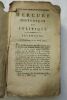 Mercure Français Sans page de titre, in 12, broché, sous couverture d'attente, non rogné, de Stockholm & d'Hambourg, d'avril 1792, 288 pp., a la ...