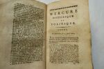 Mercure Français Sans page de titre, in 12, broché, sous couverture d'attente, non rogné, de Stockholm & d'Hambourg, d'avril 1792, 288 pp., a la ...